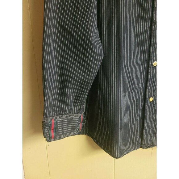 Eight 732 2XL Long Sleeve Button Down Shirt - Black/White - Picture 3 of 7